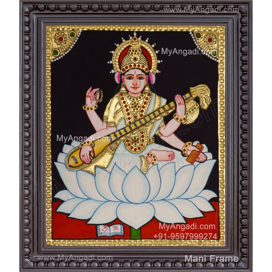 Saraswathi Tanjore Painting