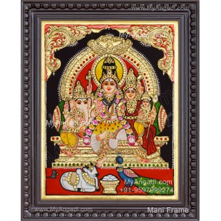Sivan Kudumbam Tanjore Painting