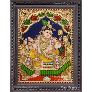 Butter Krishna Tanjore Painting