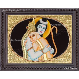 Rama Hanuman Tanjore Painting, Ramar Tanjore Painting
