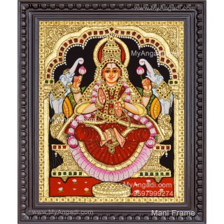 Gajalakshmi Tanjore Painting