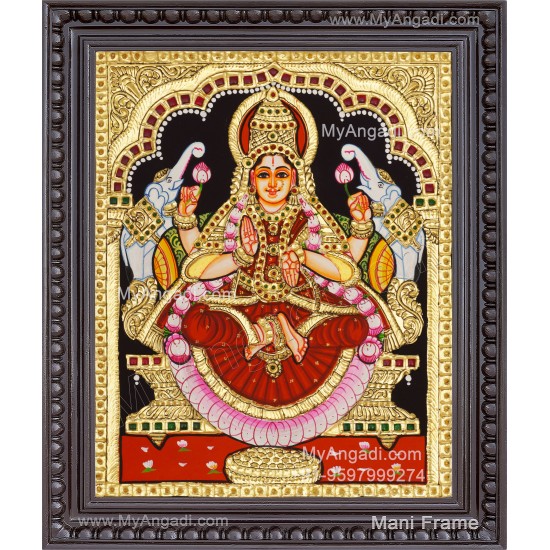 Gajalakshmi Tanjore Painting