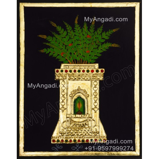 Tulsi Maadam Tanjore Painting