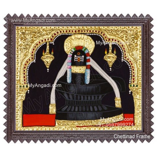 Shiva Lingam Tanjore Painting