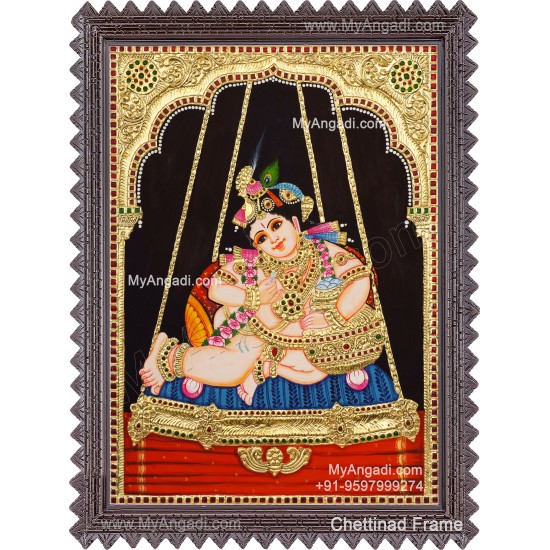 Krishna Tanjore Painting