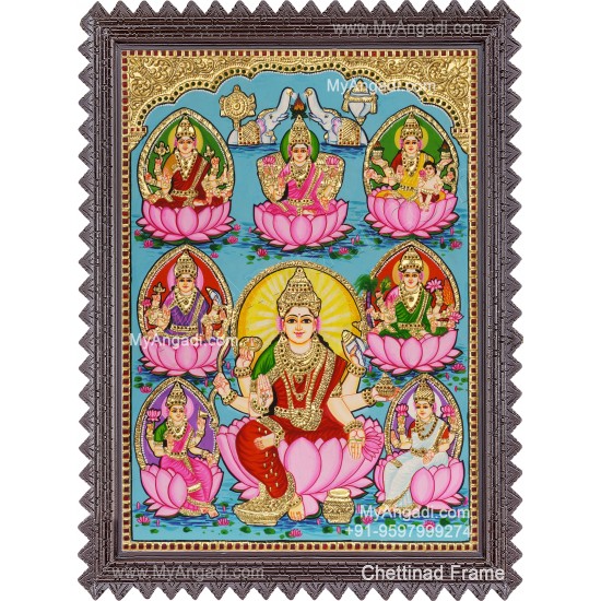 Ashta Lakshmi Tanjore Painting