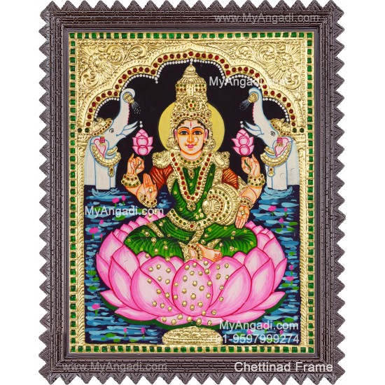 Gajalakshmi Tanjore Painting