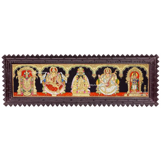 5 Panel  Tanjore Painting