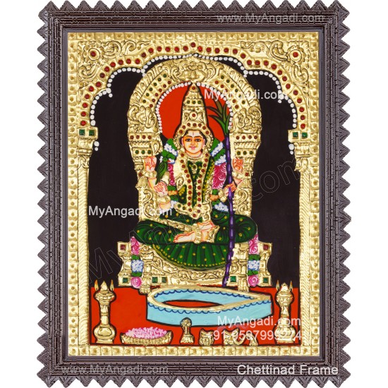 Kamatchi Amman Tanjore Painting, Amman Tanjore Painting