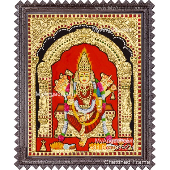 Pon KaaliammanTanjore Painting