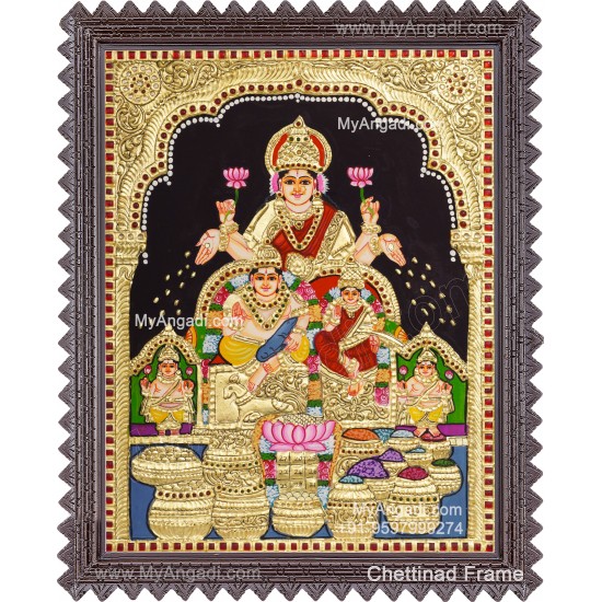Kuber Lakshmi Tanjore Painting