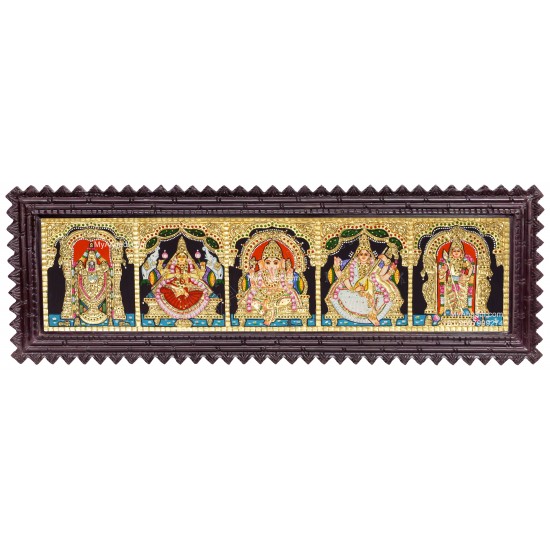 5 Panel  Tanjore Painting