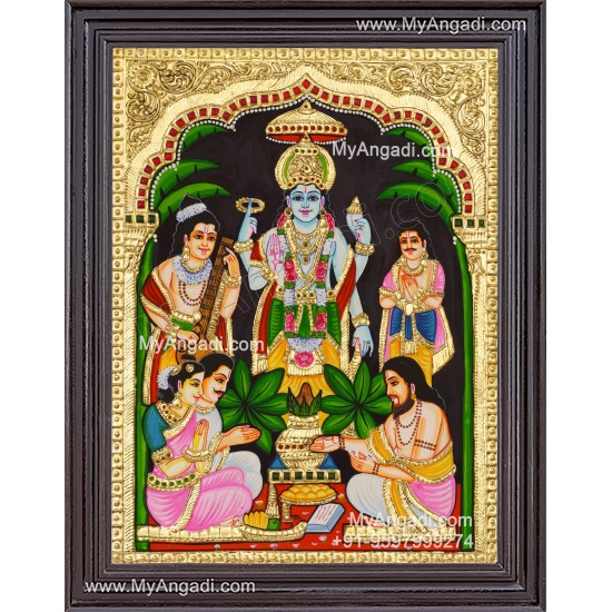 Sathyanarayana Tanjore Painting
