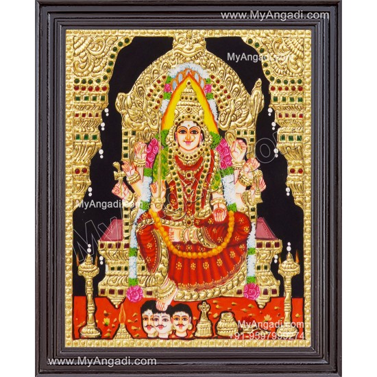 Samayapura Mariamman Tanjore Painting