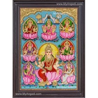 Ashta Lakshmi Tanjore Painting