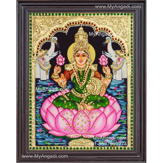 Gajalakshmi Tanjore Painting