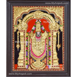Perumal Tanjore Painting, Vishnu Tanjore Painting