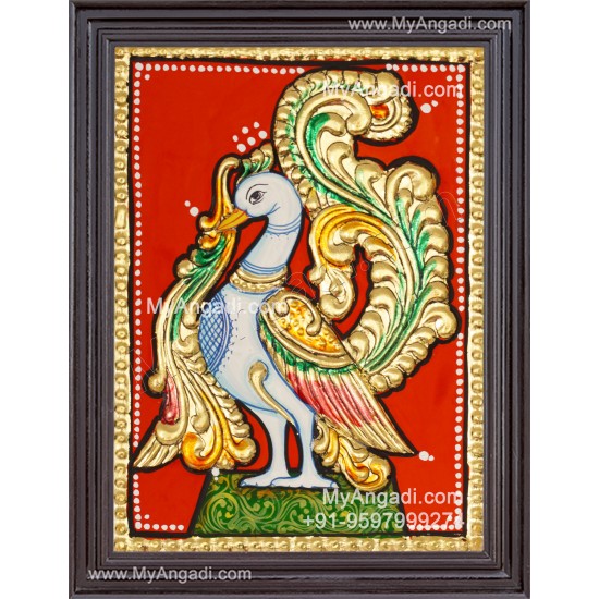 Annam Swan / Anna Pakshi Tanjore Painting