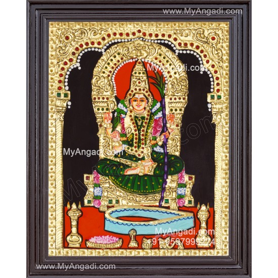 Kamatchi Amman Tanjore Painting, Amman Tanjore Painting