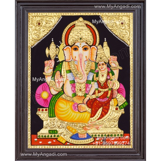 Siddhi Ganesha Tanjore Painting