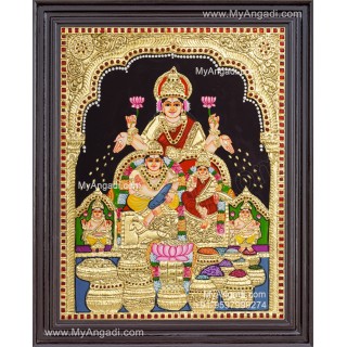 Kuber Lakshmi Tanjore Painting