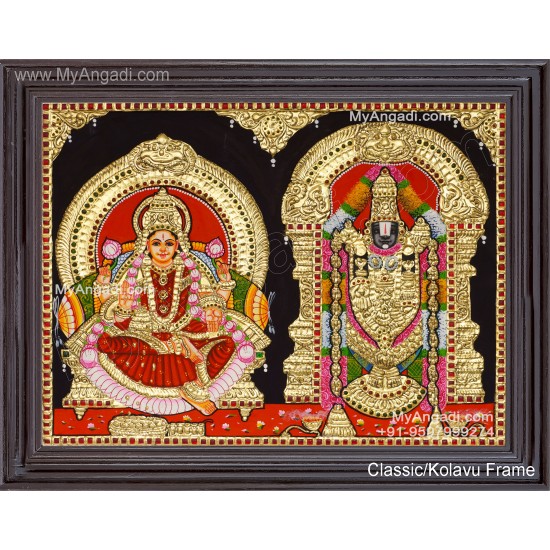 Balaji Lakshmi Tanjore Painting