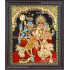 Shiva Family Tanjore Painting - Shiva Parivar