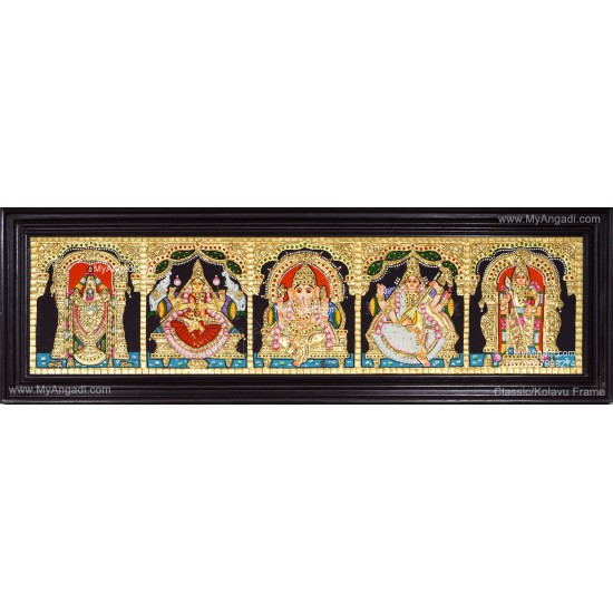 5 Panel  Tanjore Painting