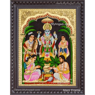 Sathyanarayana Tanjore Painting