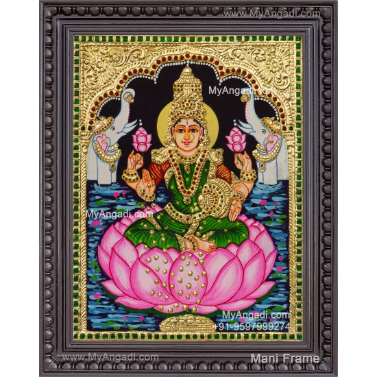 Gajalakshmi Tanjore Painting