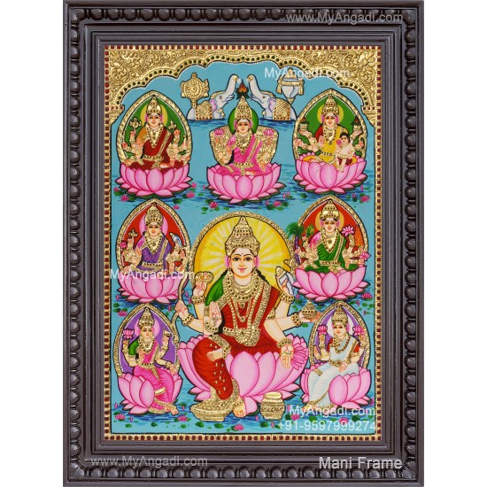 Ashta Lakshmi Tanjore Painting