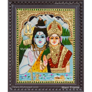Shivan  Parvathi Tanjore Paintings