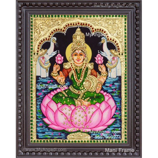 Gajalakshmi Tanjore Painting