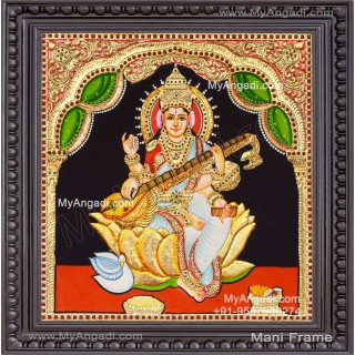 Saraswathi Tanjore Painting