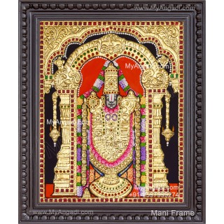 Perumal Tanjore Painting, Vishnu Tanjore Painting
