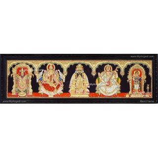 5 Panel  Tanjore Painting
