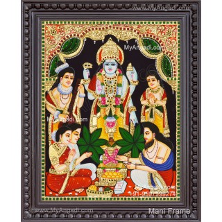 Sathya Narayana Swami Tanjore Painting