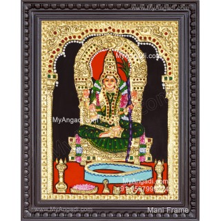 Kamatchi Amman Tanjore Painting, Amman Tanjore Painting