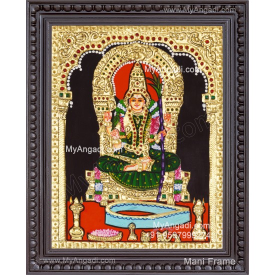 Kamatchi Amman Tanjore Painting, Amman Tanjore Painting