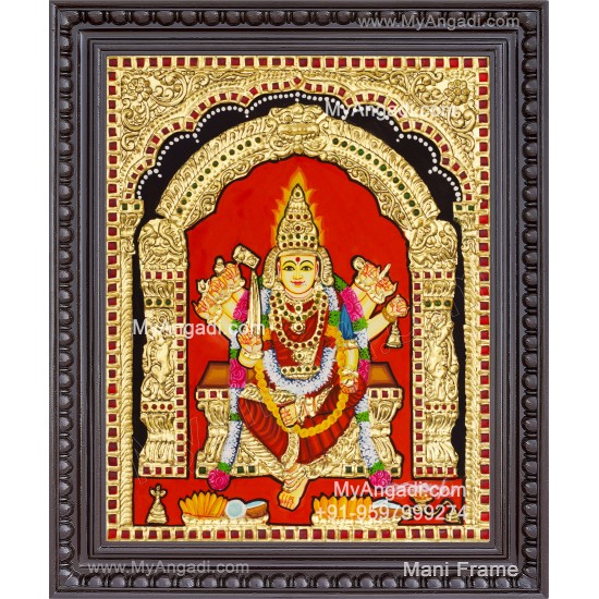 Pon KaaliammanTanjore Painting