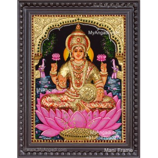 Gajalakshmi 3d Tanjore Painting