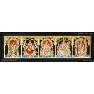 5 Panel  Tanjore Painting