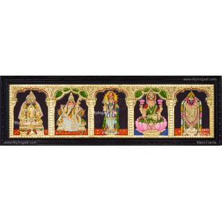 5 Panel  Tanjore Painting