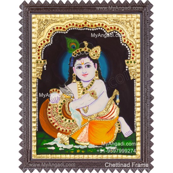 Butter Krishna Tanjore Painting