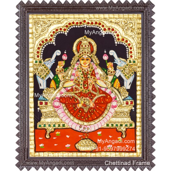 Gajalakshmi Tanjore Painting 