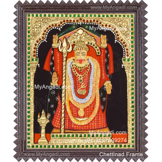 Maa Ugratara Tanjore Painting