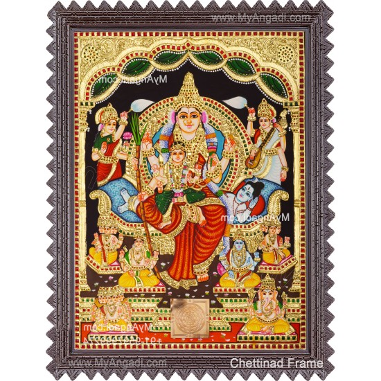 Raja Rajeshwari Tanjore Painting