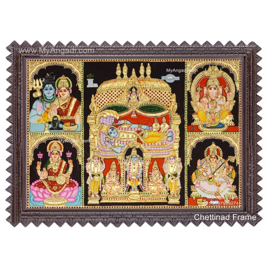 5 Panel Tanjore Painting