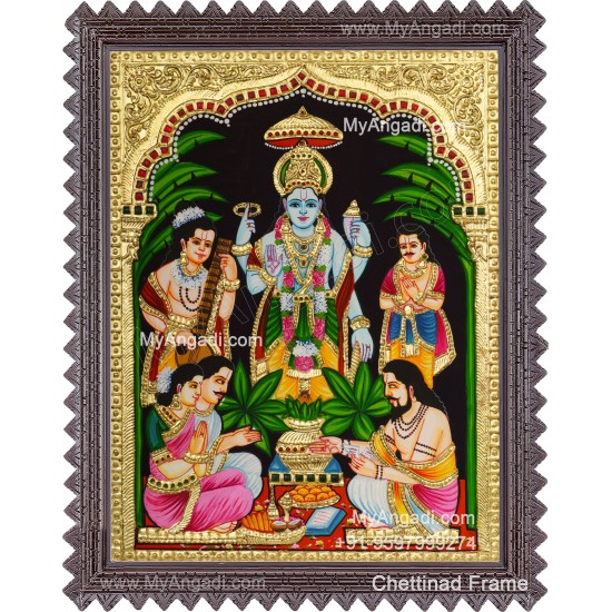 Sathyanarayana Tanjore Painting