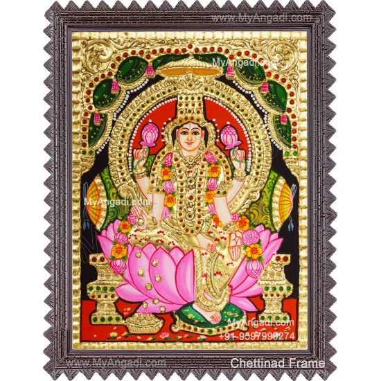 Aishwarya Lakshmi Tanjore Painting, Ishwarya Lakshmi Tanjore Painting